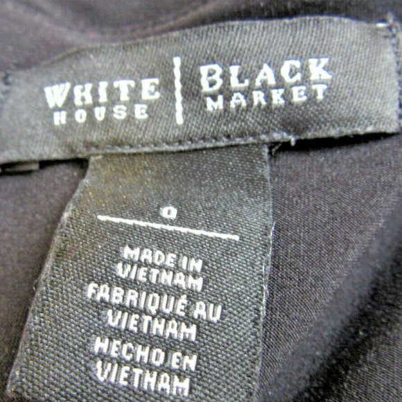 Black White Diamond Sheath Dress, Office, Party, Date, Church, WHBM Women Size 0 - Picture 9 of 9